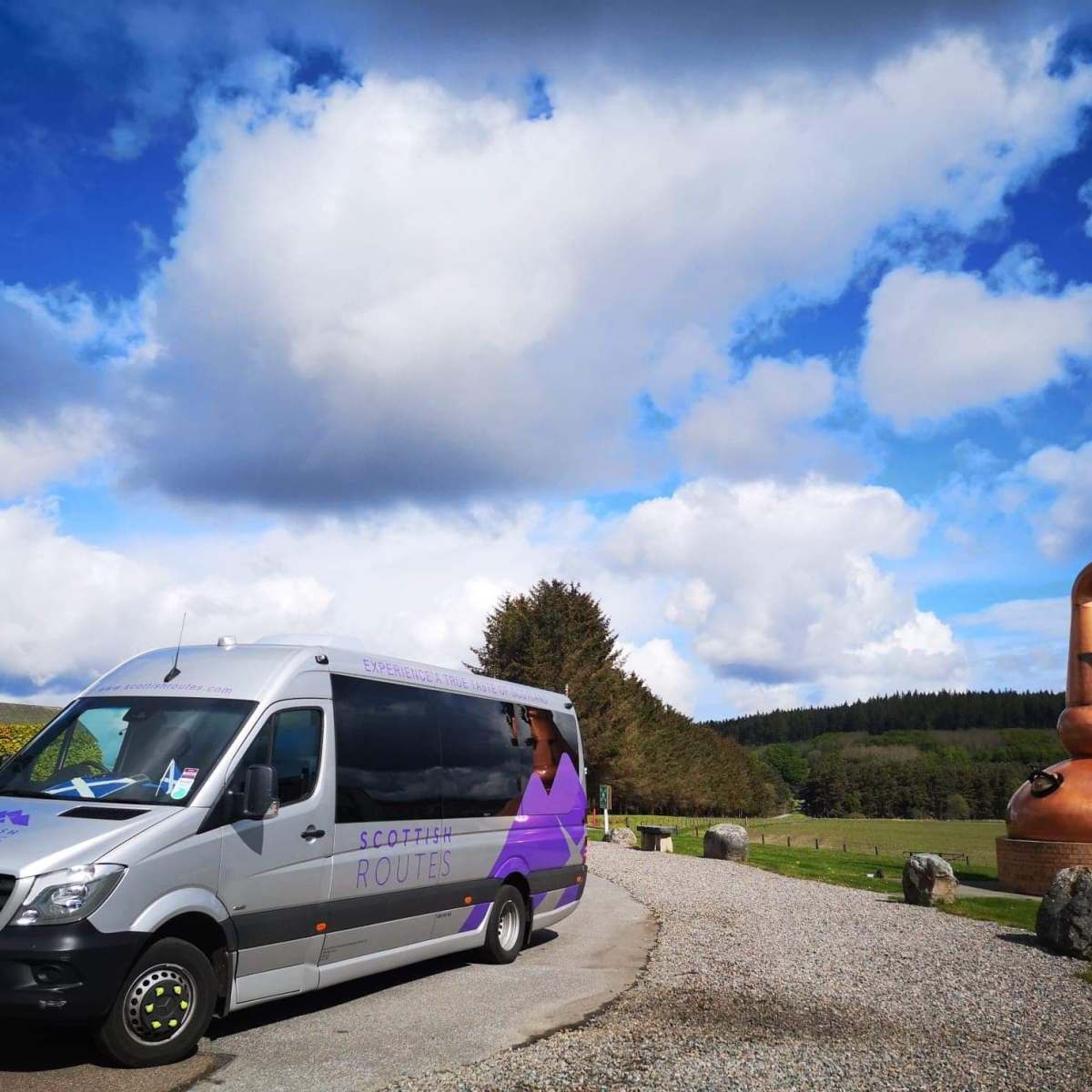 a car parked on the side of a road